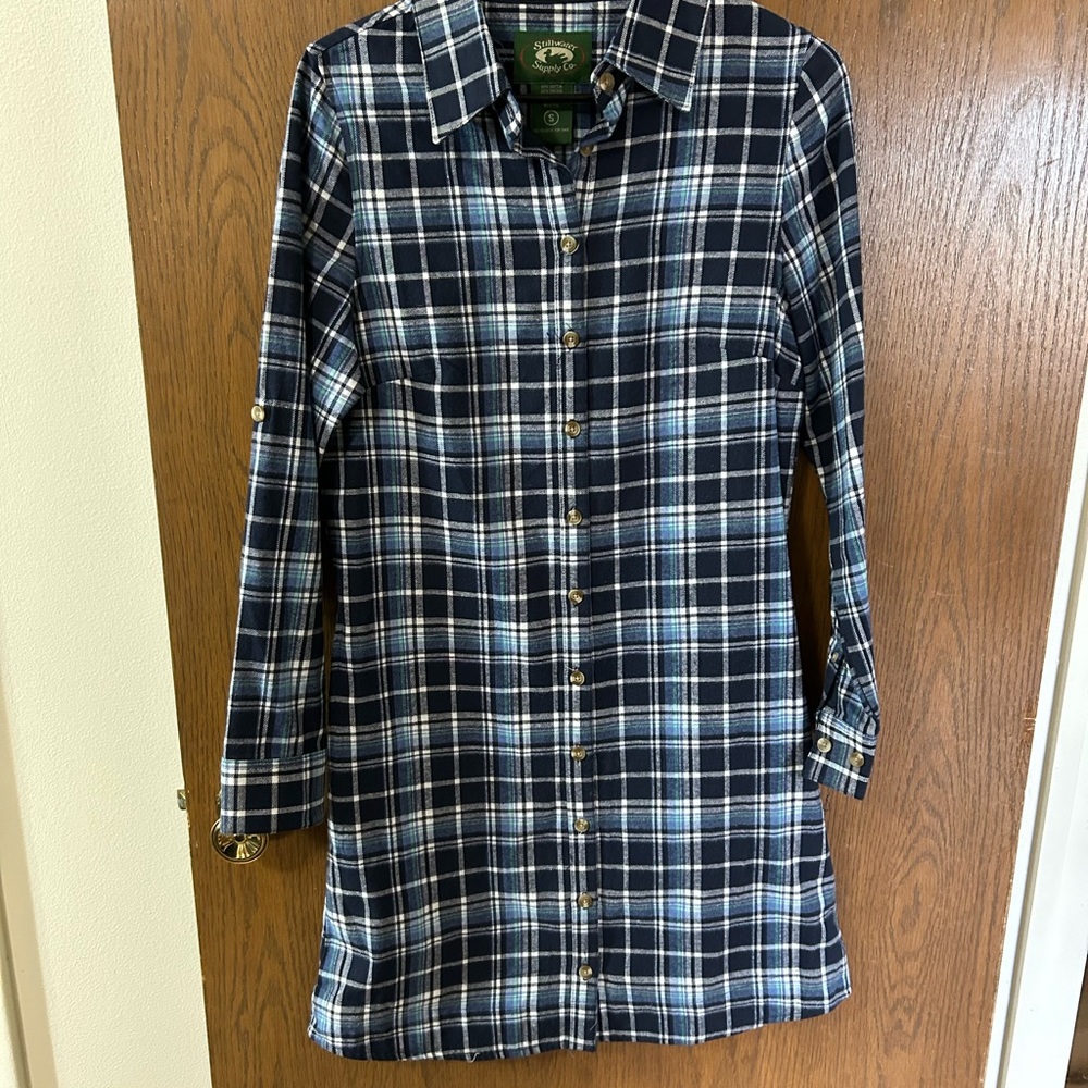 Still water supply company small long shirt or dress